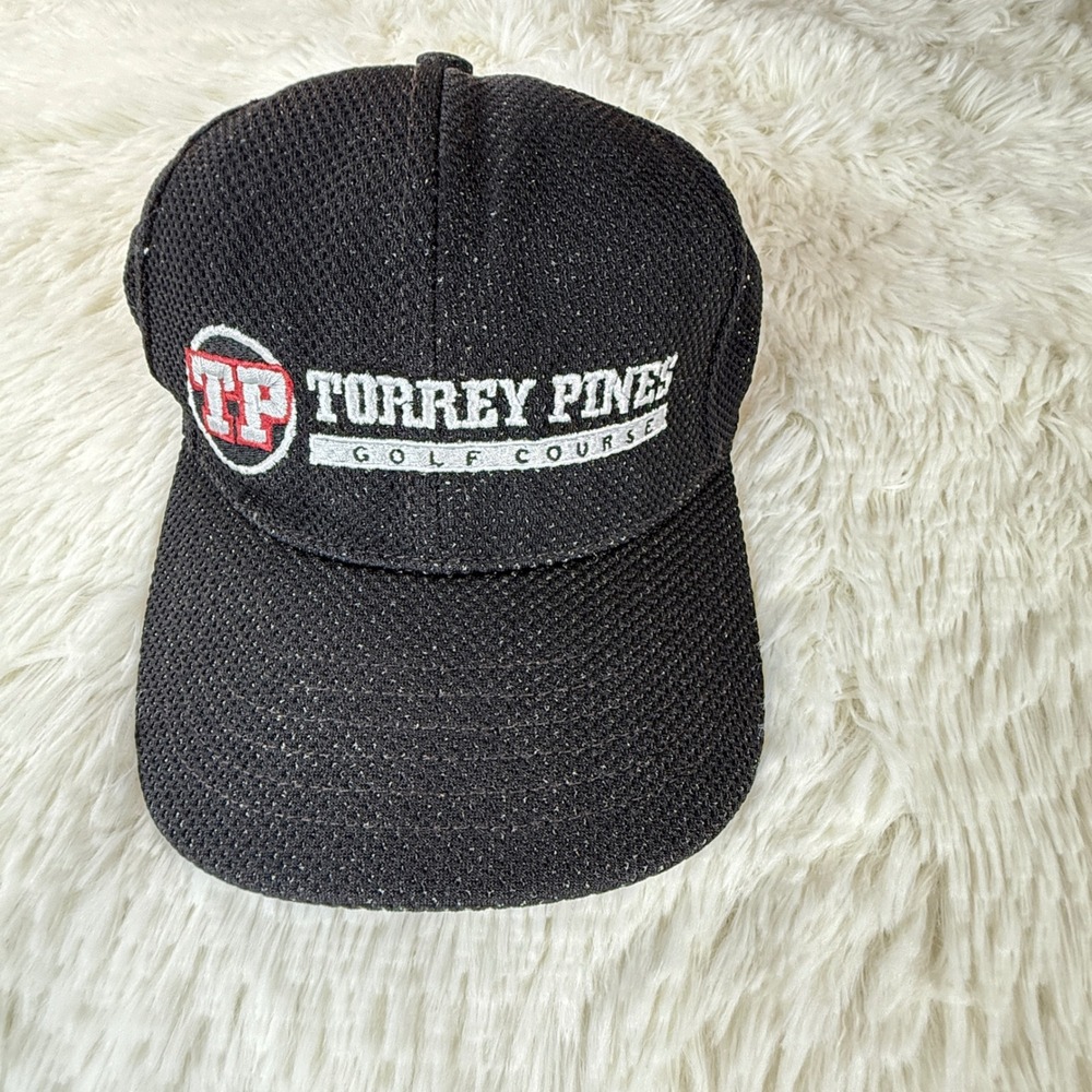 Torrey Pines Golf Course‎ Fitted Cap Black Mens L/XL Legendary Headwear Hat